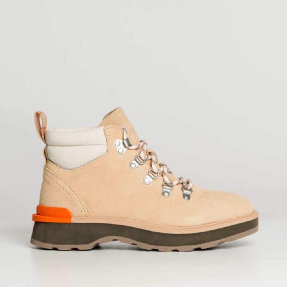 Sorel Beige and Orange Ankle Boots